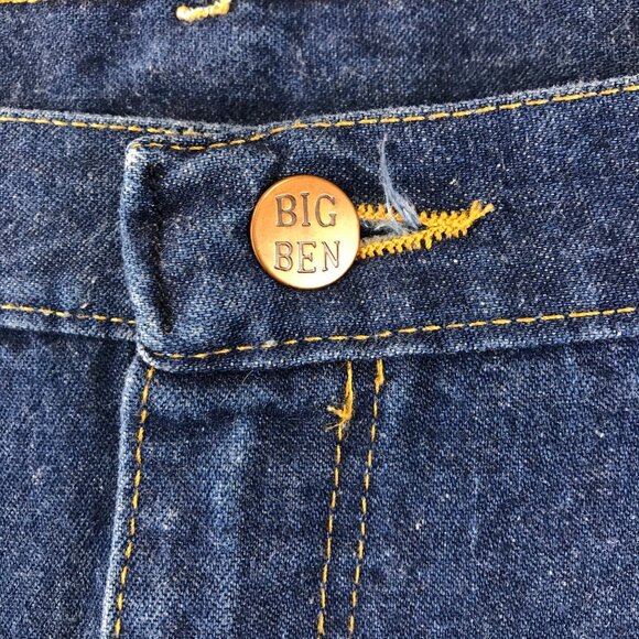 Vintage  Big Ben Jeans Size 38x32 Carpenter Painter Farm - Picture 3 of 9